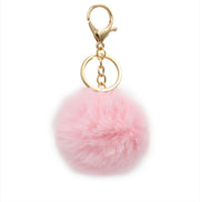 Cute Faux Fur Fluffy Fuzzy Pom Pom Keychain